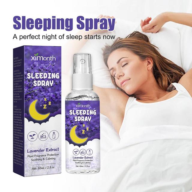 XIMONTH Lavender Sleep Spray verlicht angst, ontspant lichaam en geest, helpt bij het slapen en helpt je rustig te slapen. 60ml on Productcaster.