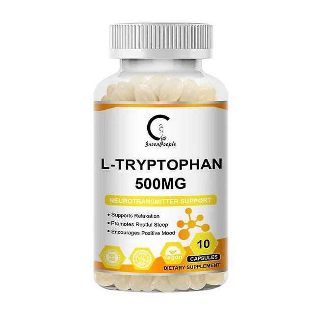 Sofirn GPGP Greenpeople L-Tryptohan Antidepressant Capsule, Emotion Adjustment, Nervous System Care, Help Sleep, Antipellagra Pill 10pcs on Productcaster.