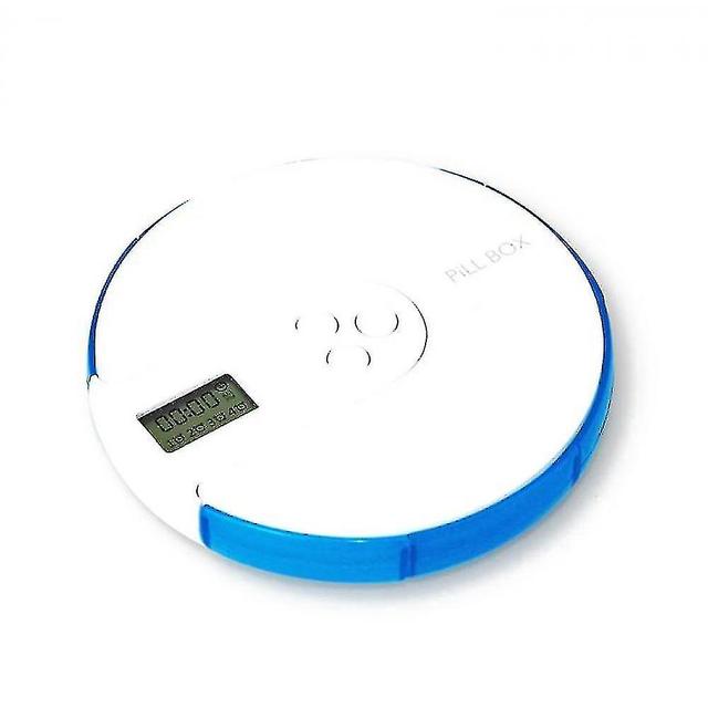 Treingi Automatic Pill Dispenser With 7 Days Electronic Medication Manager High Quality Blue on Productcaster.