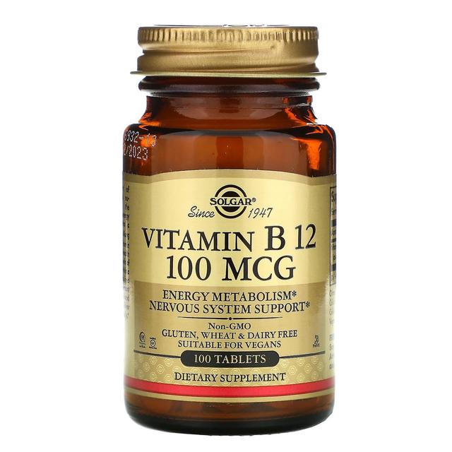 Solgar, Vitamin B12, 100 mcg, 100 Tablets on Productcaster.