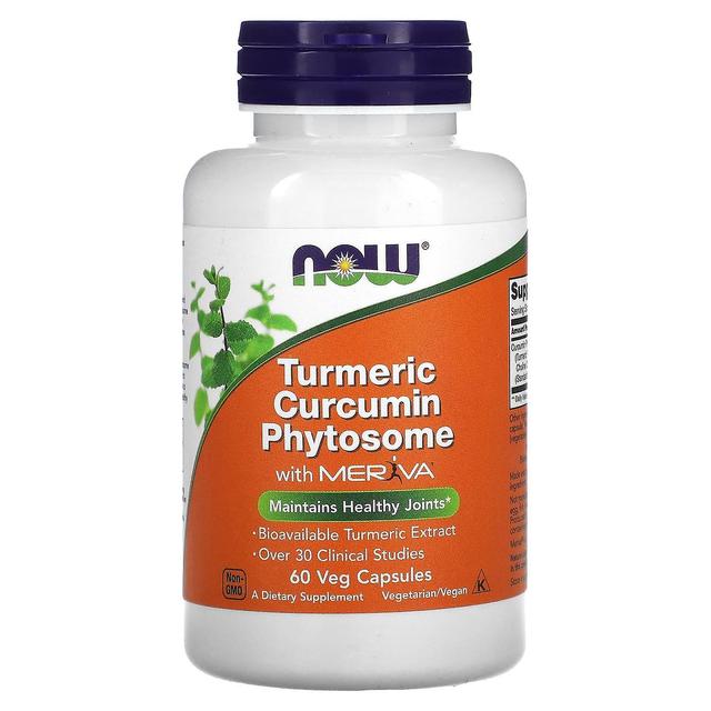 NOW Foods, Turmeric Curcumin Phytosome With Meriva, 60 Veg Capsules on Productcaster.