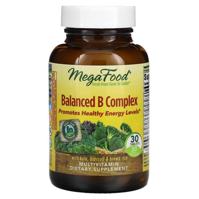 MegaFood, Balanced B Complex, 30 tabletten on Productcaster.