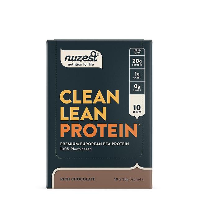 Nuzest clean lean protein rich chocolate 10 x 25g on Productcaster.