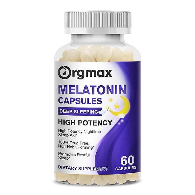 Melatonin Capsules, Anti-stress, Soothing Mood, Rescuing Insomnia, Helping Deep Sleep, Middle-aged And Elderly Peoplehuamade Huamade 60pcs on Productcaster.