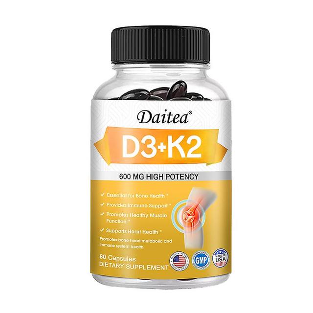 Vorallme D3+k2 Vitaminkapseln - unterstützt gesunde Zähne, Muskeln und Gelenke, stärkt die Knochen, schützt das Herz und verbessert die Immunität 6... on Productcaster.