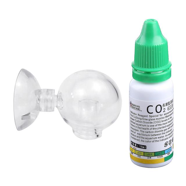 Co2 Glas Drop Checker Kit Monitoring van geplant voor Tank Co2 Niveaus 0.5oz Solut sferisch on Productcaster.