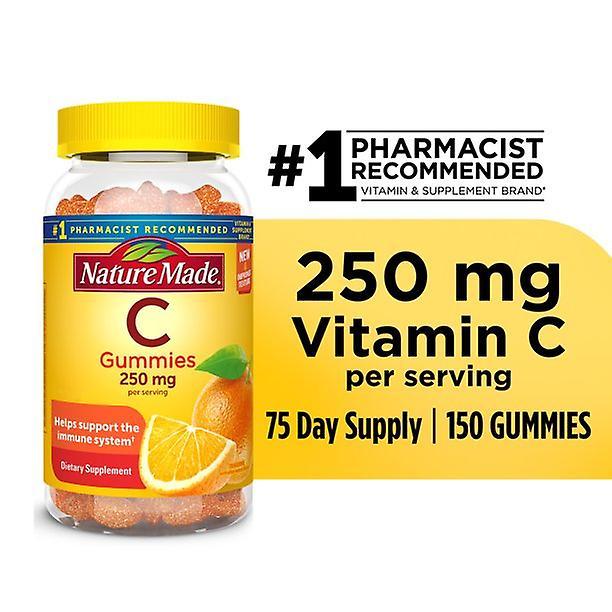 Nature made vitamin c gummies 250 mg, 150 count value size, tangerine on Productcaster.