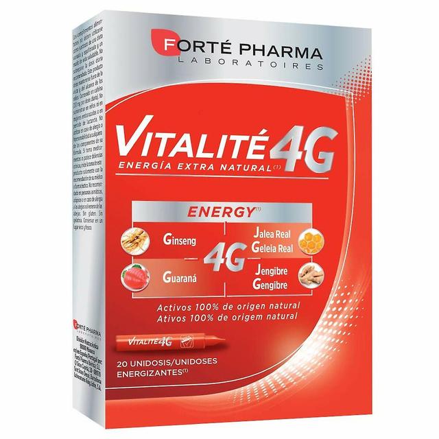 Forté Pharma VItalité 4G 20 units on Productcaster.