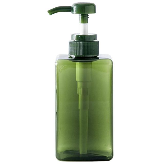 Wilitto 100/250/450ml Type de presse Vide Transparent Multiples Capacités Lotion Flacon Shampooing Flacon de stockage rechargeable Vert on Productcaster.