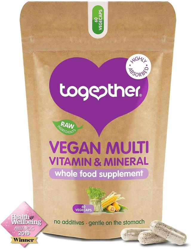 Together Health, Vegan Multi, Vitamin and Mineral, 60 vegecaps on Productcaster.