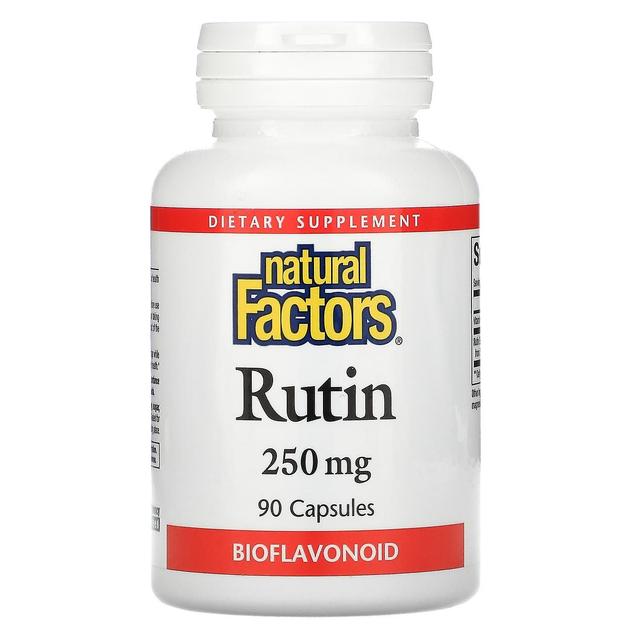 Natural Factors Luonnolliset tekijät, rutiini, 250 mg, 90 kapselia on Productcaster.