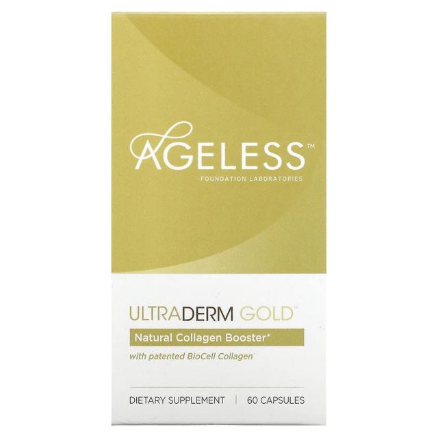 Ageless Foundation Laboratorie Ageless Foundation Laboratories, UltraDerm Gold, Natuurlijke Collageen Booster met Gepatenteerde BioCell Coll on Productcaster.