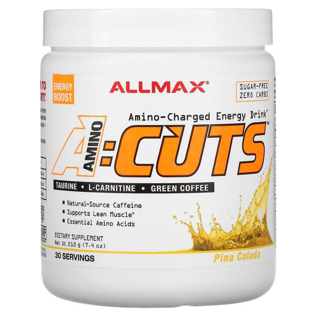 ALLMAX, ACUTS, Amino-Charged Energy Drink, Pina Colada, 7,4 oz (210 g) on Productcaster.