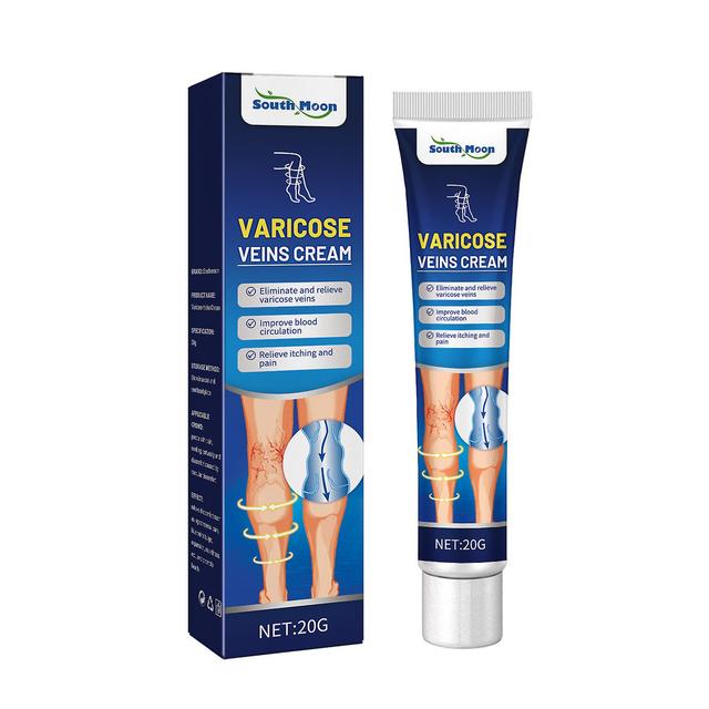 South Moon Vein Massage Unguento varicoso allevia il rigonfiamento vascolare della gamba Vene varicose Riparazione della gamba del lombrico 20g in ... on Productcaster.