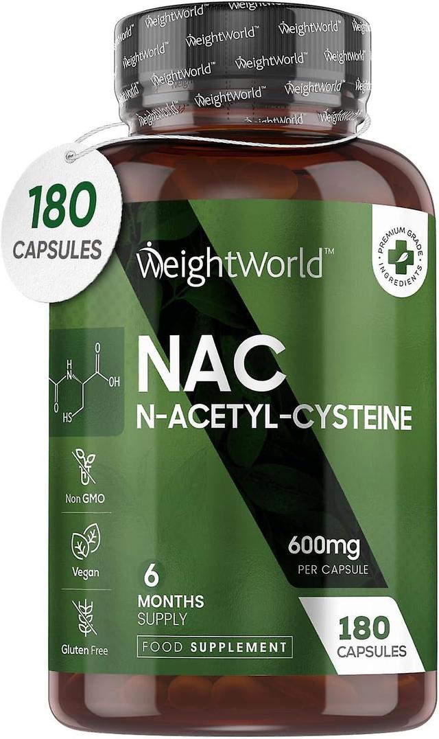 WeightWorld NAC N Acetyl Cysteine 600mg Non-Toxic Stable Form Amino Acid Nutritional Supplement on Productcaster.