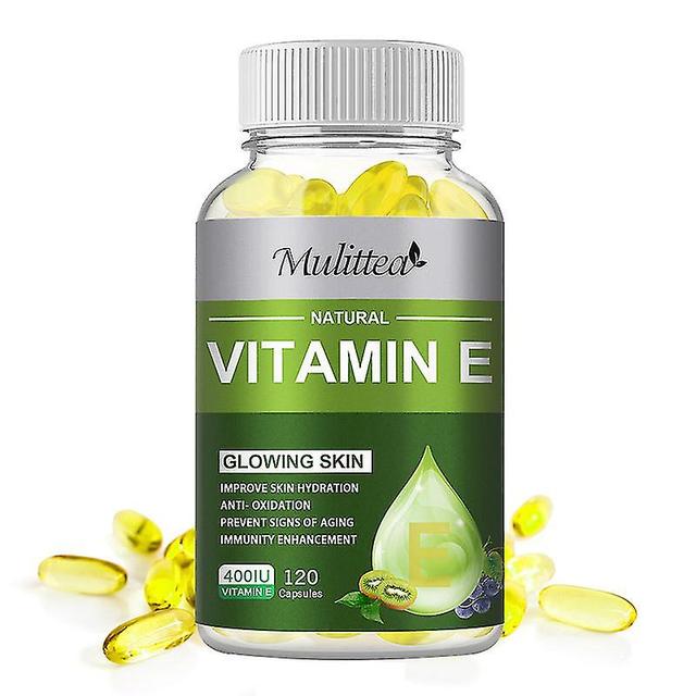 Guoguo E-vitamin kapsler til aldring og oxidativ lindre stress forbedre ru hudpleje øge immunsystemet supplement Vitamin E 60pcs on Productcaster.