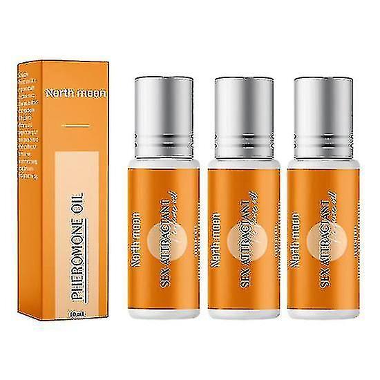 3pcs Roll-on Pheromone Infused Essential Oil Perfume Cologne 10ml on Productcaster.