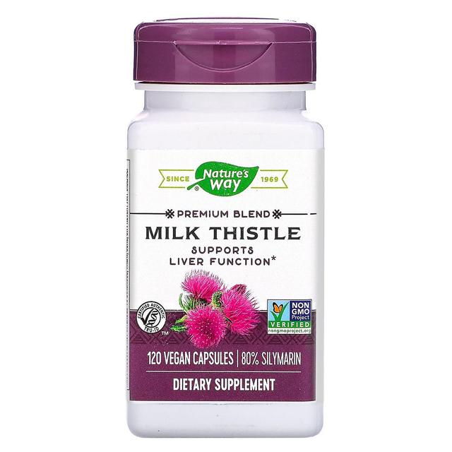 Nature's Way, Milk Thistle, Standardized, 120 Vegan Capsules on Productcaster.