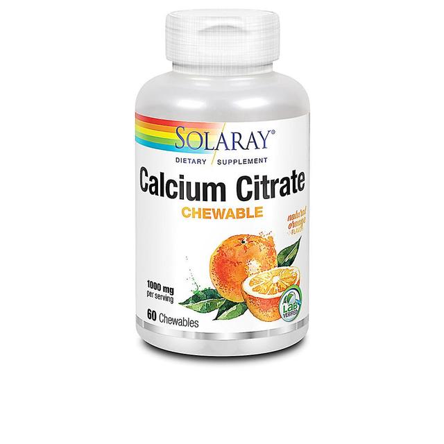 Solaray Calcium Citrate 1000 Mg Comprimidos Masticables Naranja 60 U Unisex 60 units on Productcaster.