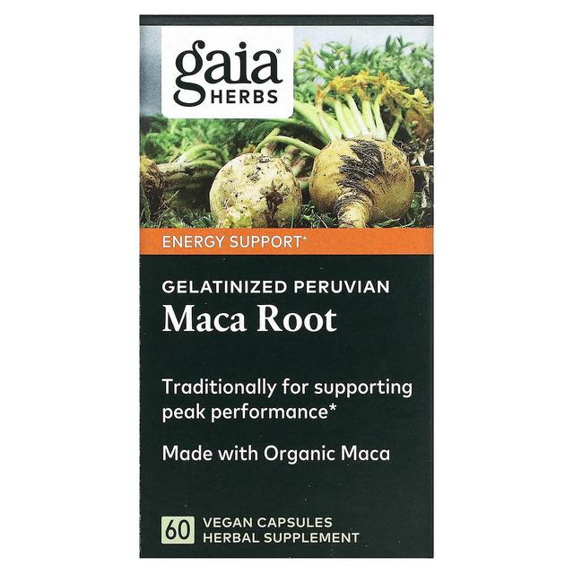 Gaia Herbs, Gelatinized Peruvian Maca Root, 60 Vegan Capsules on Productcaster.