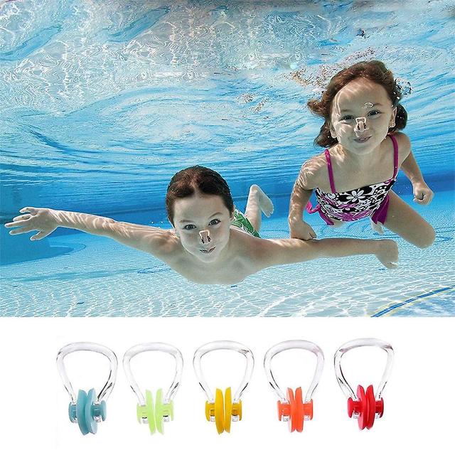 Duqi 14pcs mujeres hombres clip de nariz para nadar silicona impermeable adultos niños piscina juvenil enchufes de surf accesorios de buceo on Productcaster.