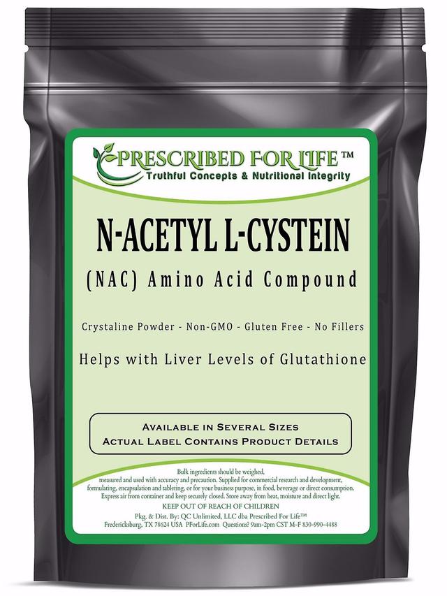 Prescribed For Life N-acetil L-Cystein (NAC)-pó composto do ácido aminado 2 kg (4.4 lb) on Productcaster.