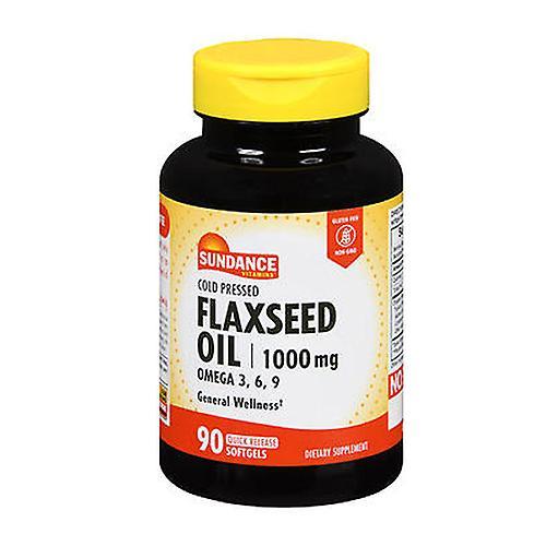 Sundance Vitamins Flaxseed Oil Softgels, 1000 mg, 90 Tabs (Pack of 1) on Productcaster.