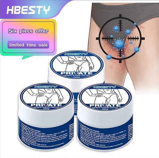 Hbesty mænds vaginal kløe sundhedscreme, bynke plante formel lårrod privat pleje creme 6PCS on Productcaster.