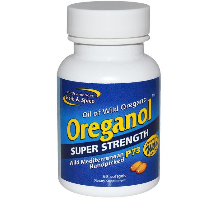 North American Herb & Spice, Oreganol, Super Strength, 60 Softgels on Productcaster.