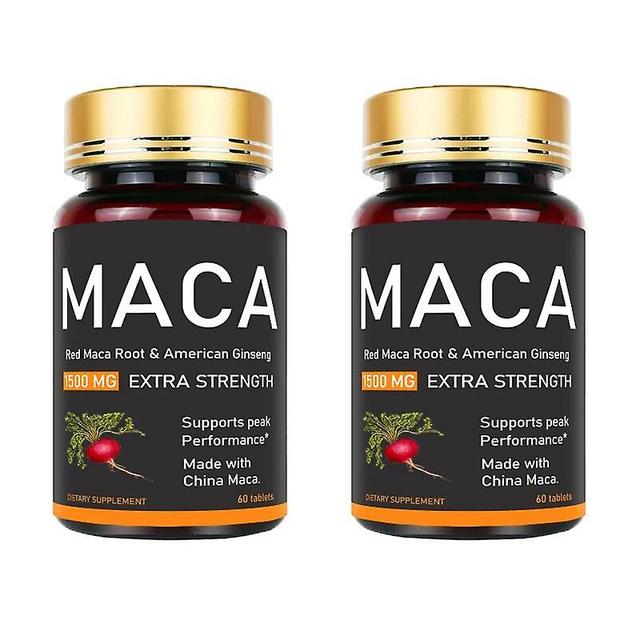 Venalisa Natgrown Organic Maca Root Powder Capsules 1500 mg and Ginseng Extract Supplement Supports Muscle Endurance and Strength in Men 2 bottles on Productcaster.