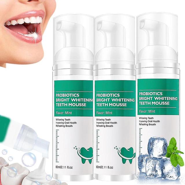 Yyelv 1-3X Lenaro Probiotics Bright Whitening Teeth Mousse, Lenaro Oral Repair Mousse 1PC on Productcaster.