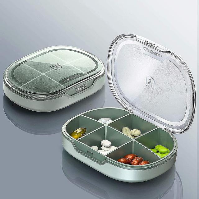 Pill Box, kleine Reise Pill Case für Geldbörse, Tasche Mini Daily Vitamin Gummy Organizer Pc + pp Für Ergänzung Kapsel Fischöl Geburtenkontrolle Ta... on Productcaster.