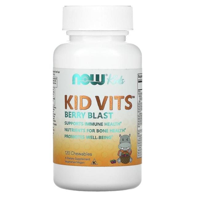 NOW Foods NU Livsmedel, Kid Vits, Berry Blast, 120 Chewables on Productcaster.