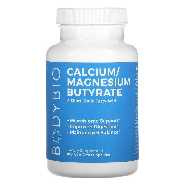 BodyBio, calcium / magnesiumbutyrat, 100 ikke-GMO kapsler on Productcaster.