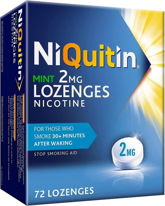 Niquitin Mint pastiller Nikotin erstatningsterapi - 2mg 72 Pack on Productcaster.