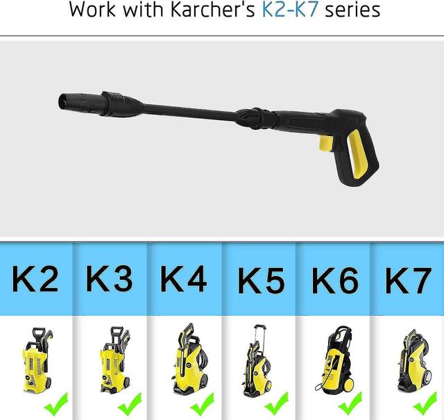 Pistolet De Rechange Et Lance De Pulvrisation Pour Karcher K2 K3 K4 K5 K6 K7 Nettoyeur Haute Pression, Quick Connect Jet D'eau Pistolet Pulvrisateur P on Productcaster.