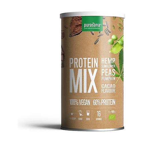 Purasana Protein of Peas, Rice, Pumpkin, Sunflower, Hemp, Cocoa, Chocolate 400 g of powder (Chocolate) on Productcaster.