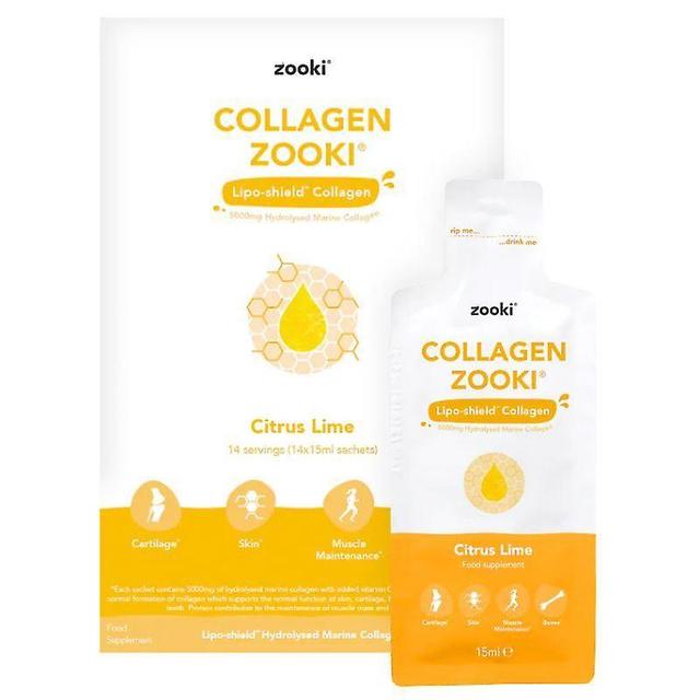 Zooki Liposomal Collagen Citrus Lime Sachets 14 on Productcaster.