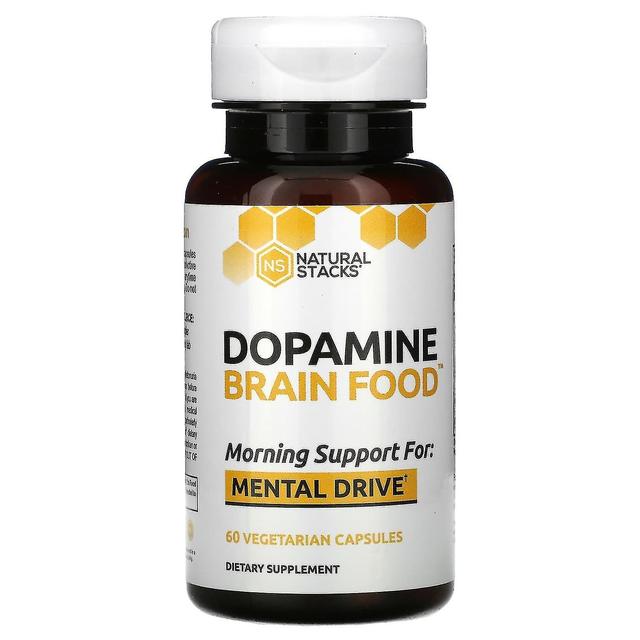 Natural Stacks, Dopamine Brain Food, 60 Vegetarian Capsules on Productcaster.