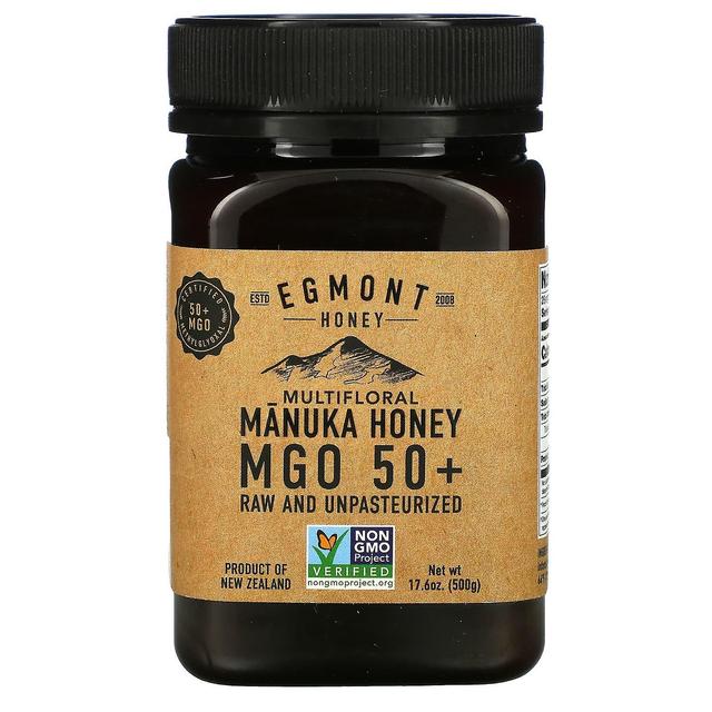 Egmont Honey, Multifloral Manuka Honey, Raw And Unpasteurized, MGO 50+, 17.6 oz (500 g) on Productcaster.