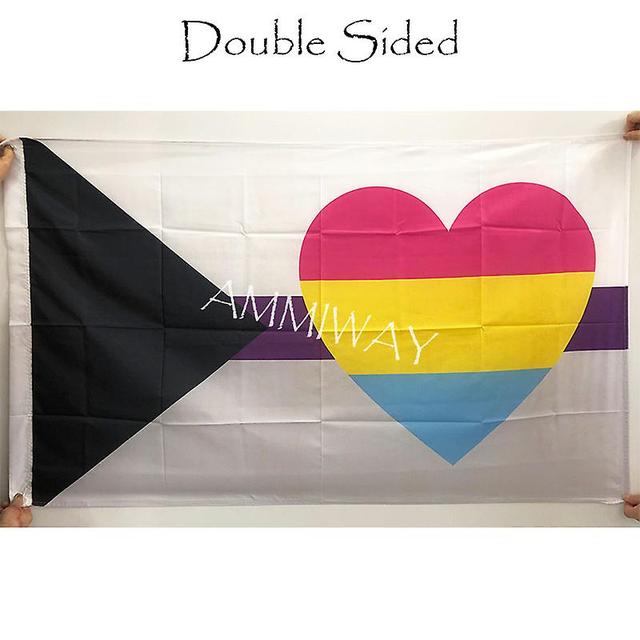 Ederfun Semua Ukuran Demiseksual Panromantic Combo Bendera Tunggal Atau Dua Sisi Lgbt Pelangi Poliester Pencetakan Bendera Dan Spanduk Double Sided... on Productcaster.