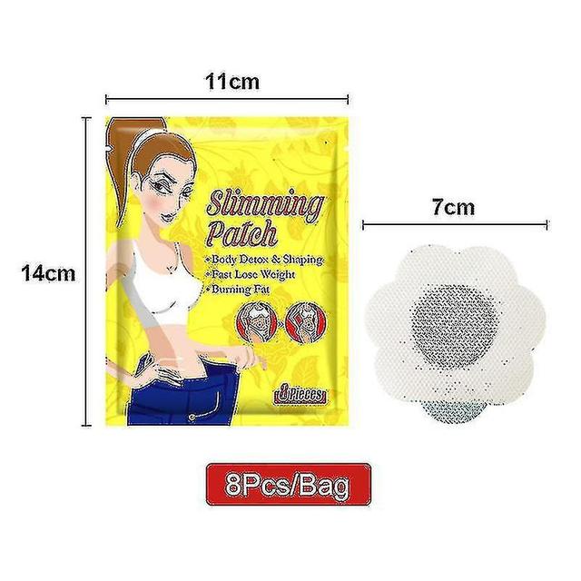 Dint 8pcs afslanken Navel Sticker Weight Lose Tightening Patch Anti-cellulitis Burning Fat Patches Body on Productcaster.