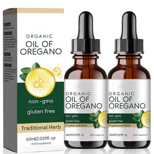 Oregano Oil Premium Formula Organic Extract Oregano Oil Drops Immune Support 2pcs on Productcaster.