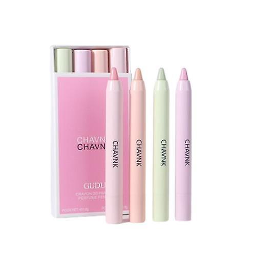 Jinlin Solid Balm Pen Solid Balsam Pens Duft Damen Anzug Tragbare Tasche Duft 4er-Pack Stil 1 on Productcaster.