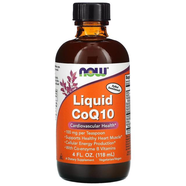 NOW Foods NU livsmedel, Flytande Q10, 100 mg, 4 fl oz (118 ml) on Productcaster.