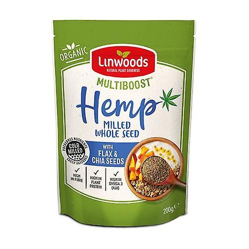 Linwoods Organic ground hemp flax and chia seeds 200 g on Productcaster.