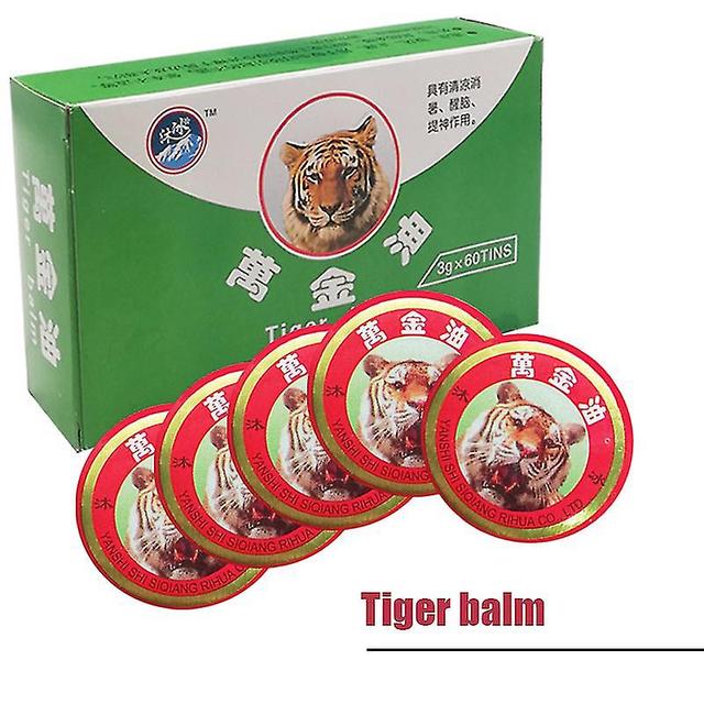 Ederfun 100pcs Tiger Blam Pommade rafraîchissante aux huiles essentielles pour soulager les maux de tête Démangeaisons menthol Refroidissement Frot... on Productcaster.