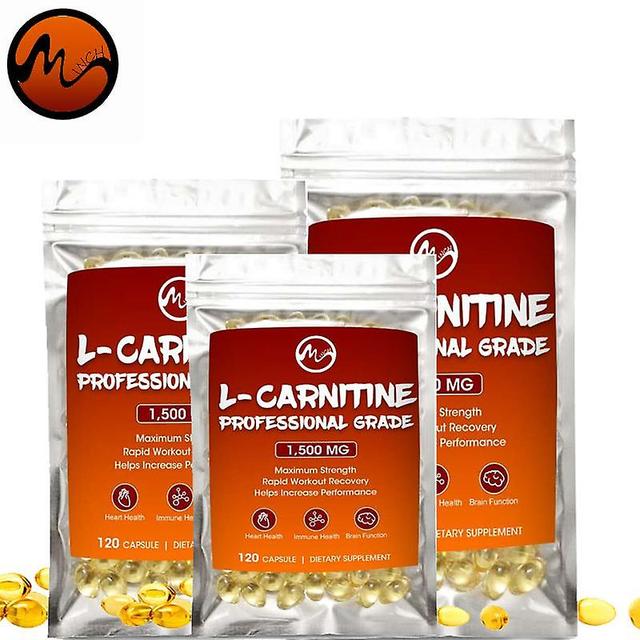 Visgaler L-carnitine Capsules 1500mg High Potency Supports Energy Soft Gel Supports Memory Focus Cardiovascular Health Cognitive 10 pcs 1Bag on Productcaster.