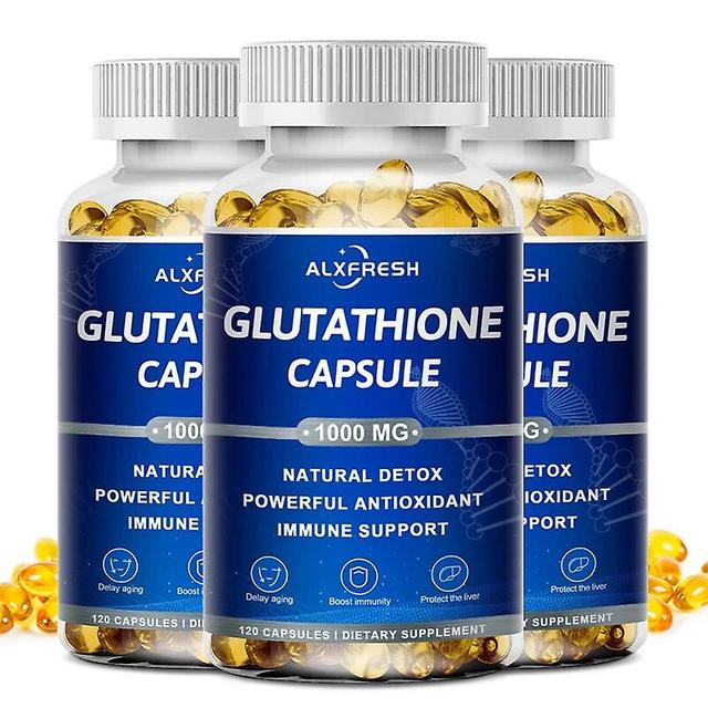 Glutationkollagenkapslar, naturlig antioxidant, anti-aging, förbättra immuncellmetabolismen, bleka tråkiga Skinhuamade Huamade 3X flaska 120pcs on Productcaster.