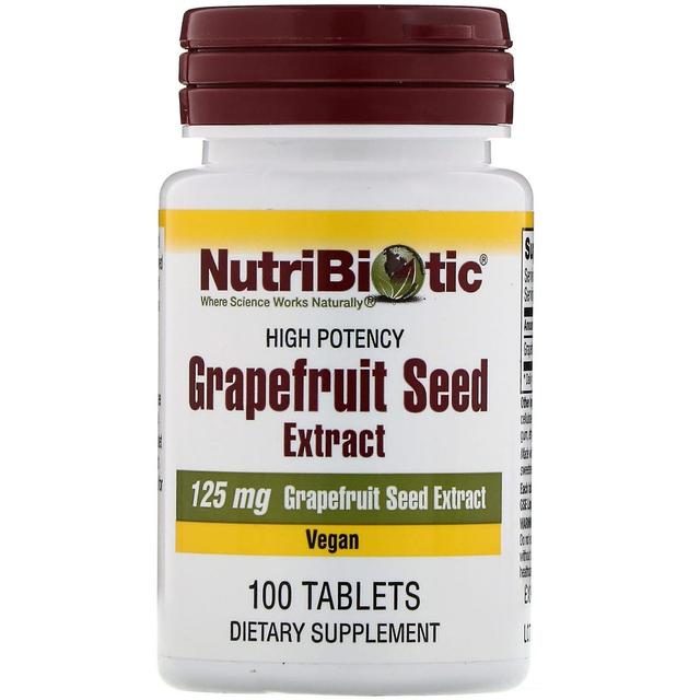 NutriBiotic, Grapefruit Seed Extract, 125 mg, 100 Tablets on Productcaster.